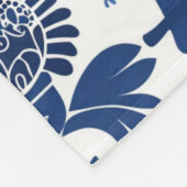 フィンランドフォークアートパターン フリースブランケット (角)