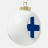 フィンランドフラッグフィンランド愛国者 セラミックボールオーナメント (左)
