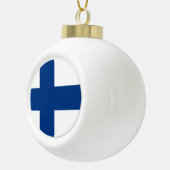 フィンランドフラッグフィンランド愛国者 セラミックボールオーナメント (右)