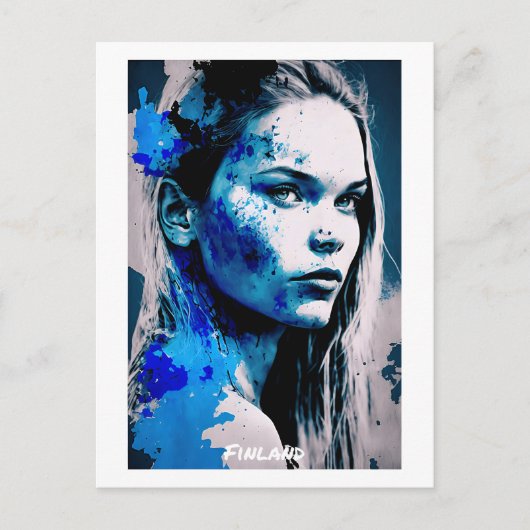 フィンランドポストカード – ポートレート – 女性の世界 ポストカード (正面)