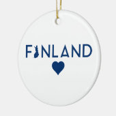 フィンランドマップオーナメント セラミックオーナメント (左)