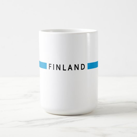 フィンランドミニマル国旗 コーヒーマグカップ (中央)