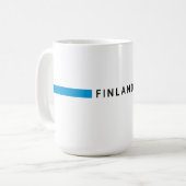 フィンランドミニマル国旗 コーヒーマグカップ (正面左)