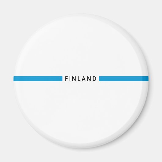 フィンランドミニマル国旗 マグネット (正面)