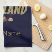 フィンランドムースヴィンテージフラッグテントレトロお土産 キッチンタオル (四つ折り)