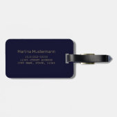 フィンランドムースヴィンテージフラッグテントレトロお土産 ラゲッジタグ (裏面横)