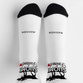 フィンランドムース名前をカスタムする ソックス (上部)