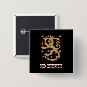 フィンランドライオン 缶バッジ (正面&裏面)