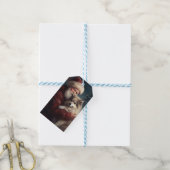 フィンランドラプウンドサンタクロースフェスティバルクリスマス ギフトタグ (より糸付き)