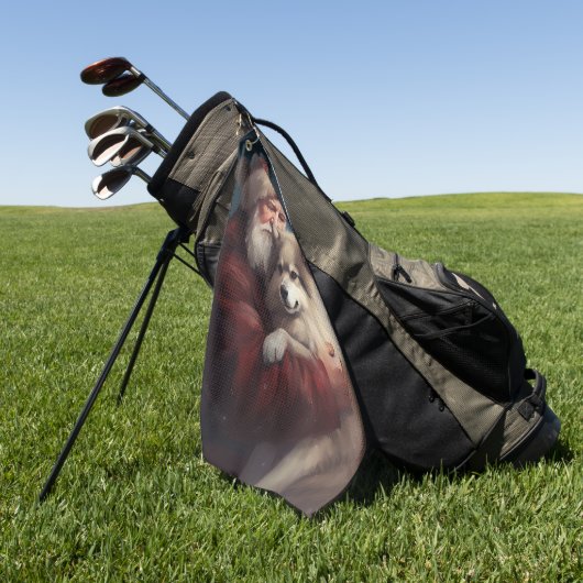 フィンランドラプウンドサンタクロースフェスティバルクリスマス ゴルフタオル (グリーン)