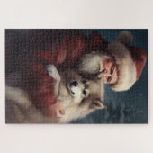 フィンランドラプウンドサンタクロースフェスティバルクリスマス ジグソーパズル (横)