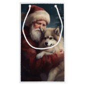 フィンランドラプウンドサンタクロースフェスティバルクリスマス スモールペーパーバッグ (裏面)