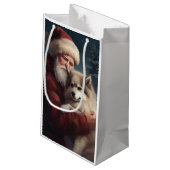 フィンランドラプウンドサンタクロースフェスティバルクリスマス スモールペーパーバッグ (裏面アングル)