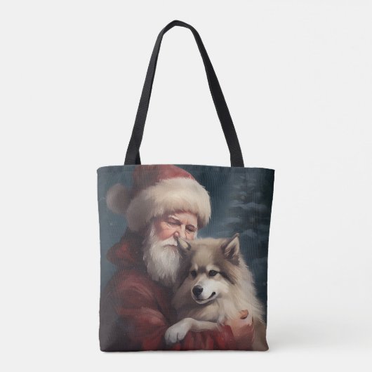 フィンランドラプウンドサンタクロースフェスティバルクリスマス トートバッグ (裏面)