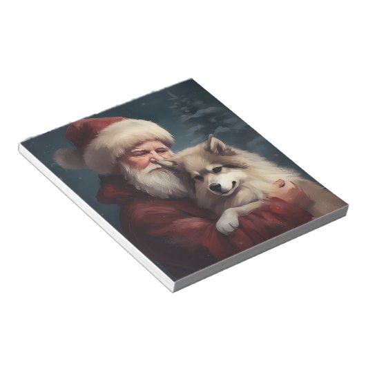 フィンランドラプウンドサンタクロースフェスティバルクリスマス ノートパッド (アングル)