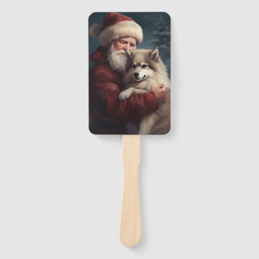 フィンランドラプウンドサンタクロースフェスティバルクリスマス ハンドファン (正面)