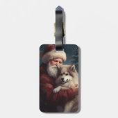 フィンランドラプウンドサンタクロースフェスティバルクリスマス ラゲッジタグ (裏面縦)