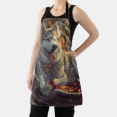 フィンランドラプンドッグクリスマスフェスティバル エプロン (インサイチュ)