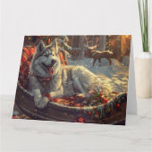 フィンランドラプンドッグクリスマスフェスティバル カード (正面)