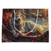 フィンランドラプンドッグクリスマスフェスティバル ラージペーパーバッグ (正面)