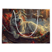 フィンランドラプンドッグクリスマスフェスティバル ラージペーパーバッグ (裏面)