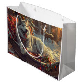 フィンランドラプンドッグクリスマスフェスティバル ラージペーパーバッグ (裏面アングル)