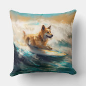 フィンランドラプーンビーチサーフィン絵を描ズ クッション (裏面)