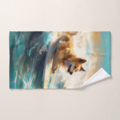 フィンランドラプーンビーチサーフィン絵を描ズ バスタオルセット (ハンドタオル)