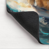 フィンランドラプーンビーチサーフィン絵を描ズ マウスパッド (コーナー)