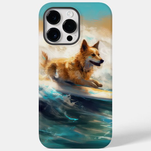 フィンランドラプーンビーチサーフィン絵を描ズ Case-Mate iPhoneケース (裏面)