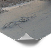 フィンランドランニングの冬の馬 ポスター (角)