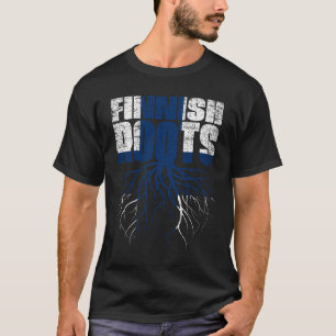 フィンランドルーツフィンランド伝統国旗 Tシャツ