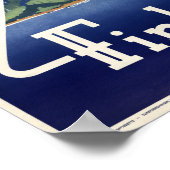 フィンランドヴィンテージ旅行ポスター復元 ポスター (角)