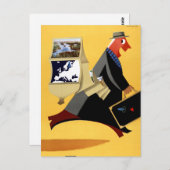 フィンランドヴィンテージ旅行ポスター復元 ポストカード (正面/裏面)