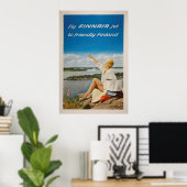 フィンランドヴィンテージ旅行ポスター ポスター (ホームオフィス)