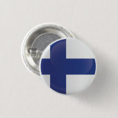 フィンランド丸アイコン国旗 缶バッジ (正面&裏面)