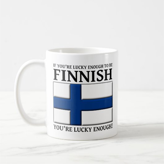 フィンランド人でラッキー マグカップ (左)