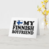 フィンランド人の彼氏が大好き カード (黄色い花)