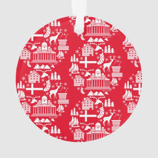 フィンランド伝統的のクリスマスの装飾 オーナメント (裏面)