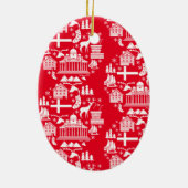 フィンランド伝統的のクリスマスの装飾 セラミックオーナメント (裏面)