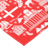 フィンランド伝統的のクリスマスの装飾 テーブルクロス (アングル)