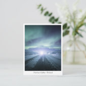 フィンランド北部光源 ポストカード (スタンド正面)