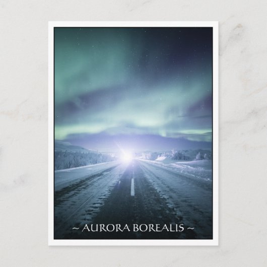 フィンランド北部光源 ポストカード (正面)