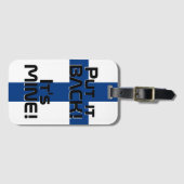 フィンランド国おもしろい旗 ラゲッジタグ (正面横)