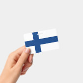 フィンランド国旗が付いたネームバッジ バッジ (手持ち)