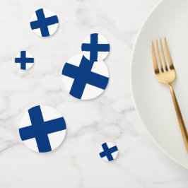 フィンランド国旗が付いた表紙吹雪 コンフェッティ