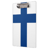 フィンランド国旗が貼られた愛国的なクリップボード クリップボード (左)