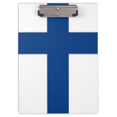 フィンランド国旗が貼られた愛国的なクリップボード クリップボード (正面)