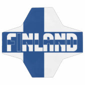 フィンランド国旗で愛らしい愛国心 サッカーボール (フラット)