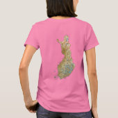 フィンランド国旗と地図dk Tシャツ (裏面)